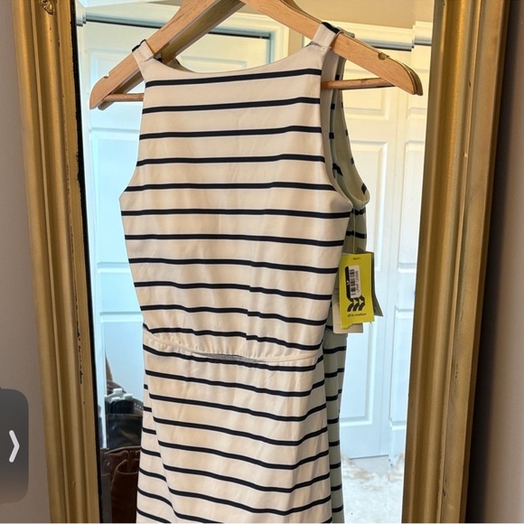 NWT All in Motion Navy Striped Knit Dress size XL. Super stretchy and comfy - Picture 2 of 7